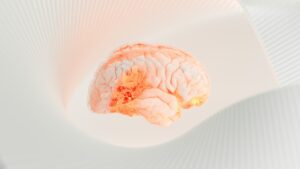 Gehirn als Symbol für künstliche Intelligenz in der Schönheitschirurgie